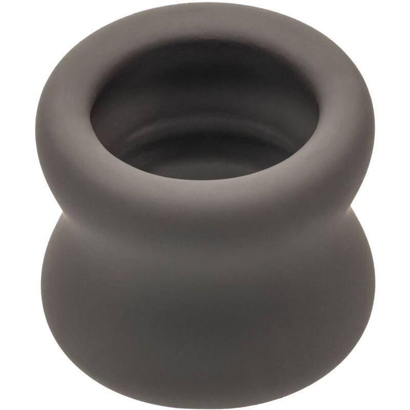 CALEXOTICS - ALPHA ANILLO EXTENSIÓN ESCROTO DOBLE NEGRO - Optelum
