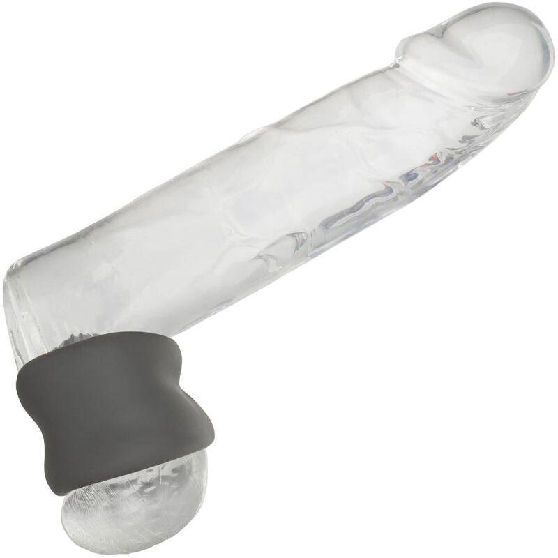CALEXOTICS - ALPHA ANILLO EXTENSIÓN ESCROTO DOBLE NEGRO - Optelum