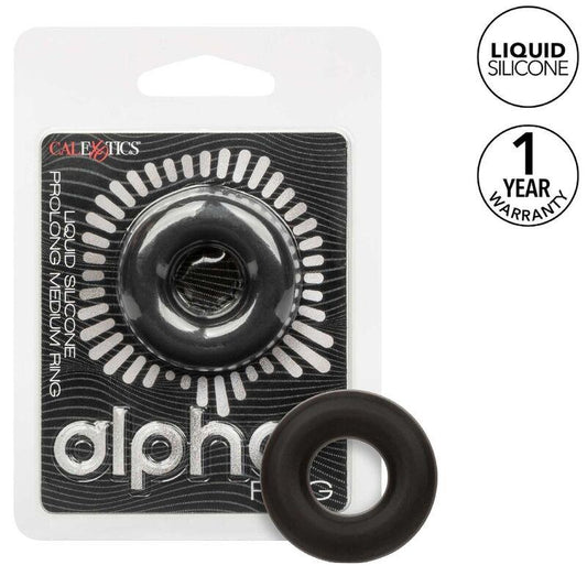 CALEXOTICS - ALPHA ANILLO PROLONG MEDIO NEGRO - Optelum