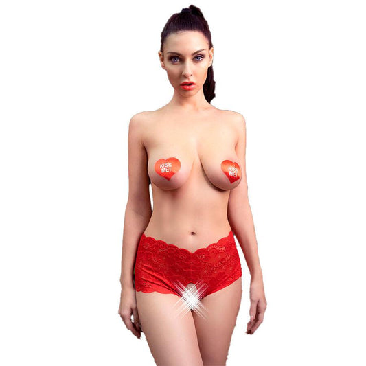 CHILIROSE - CR 4641 PANTIES CROTCHLESS ROJO S/M - Optelum