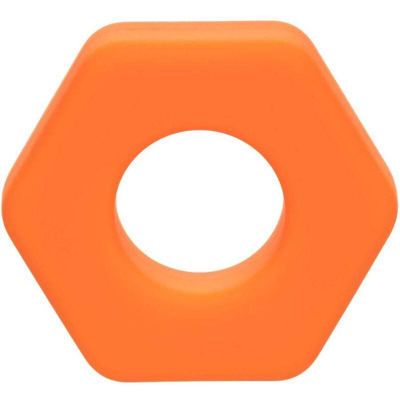CALEXOTICS - ALPHA ANILLO PROLONG SEXGONO NARANJA - Optelum