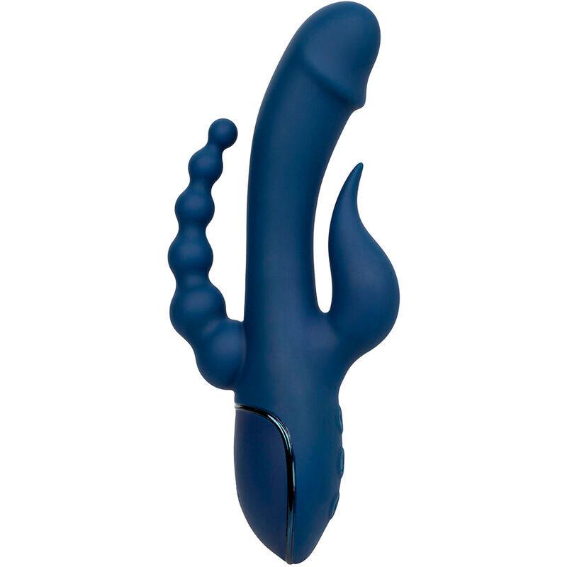 CALEXOTICS - VIBRADOR TRIPLE ORGASM AZUL - Optelum