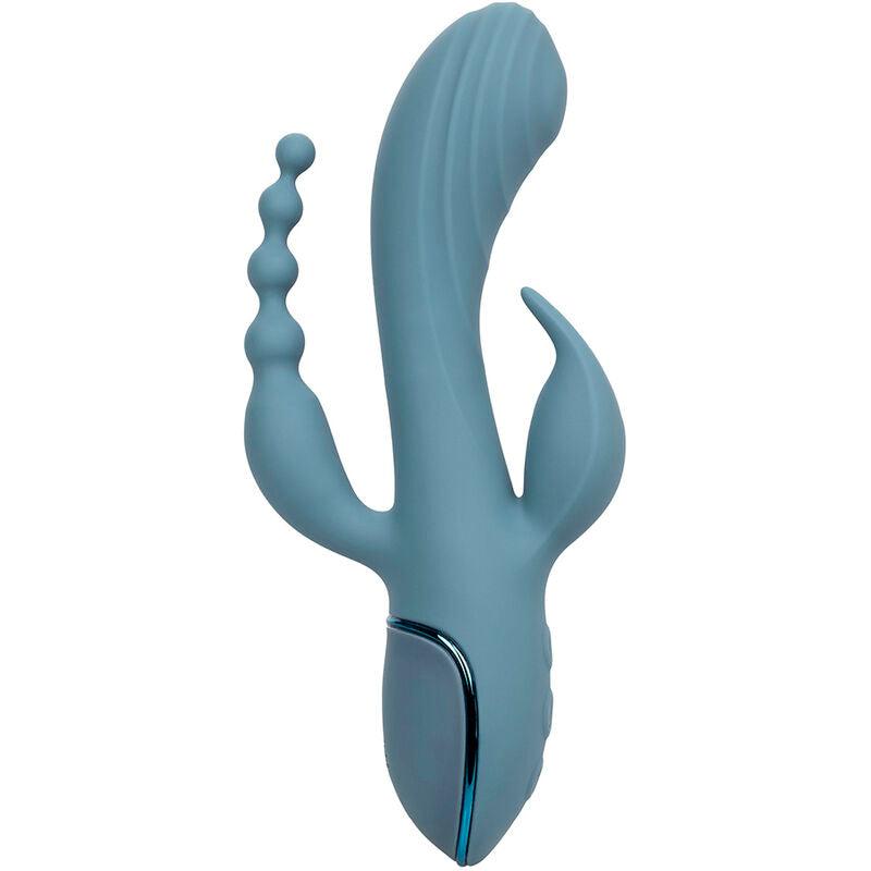 CALEXOTICS - VIBRADOR TRIPLE ÉXTASIS GRIS - Optelum