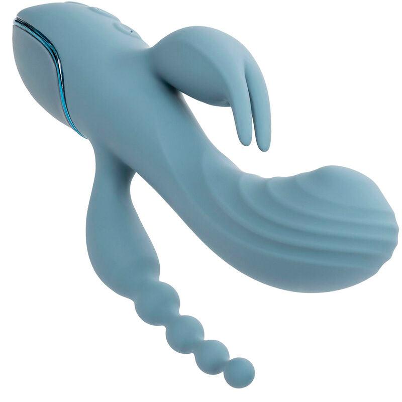 CALEXOTICS - VIBRADOR TRIPLE ÉXTASIS GRIS - Optelum
