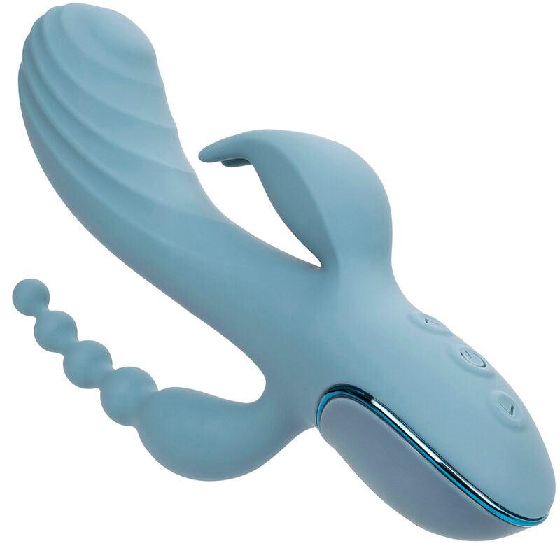 CALEXOTICS - VIBRADOR TRIPLE ÉXTASIS GRIS - Optelum