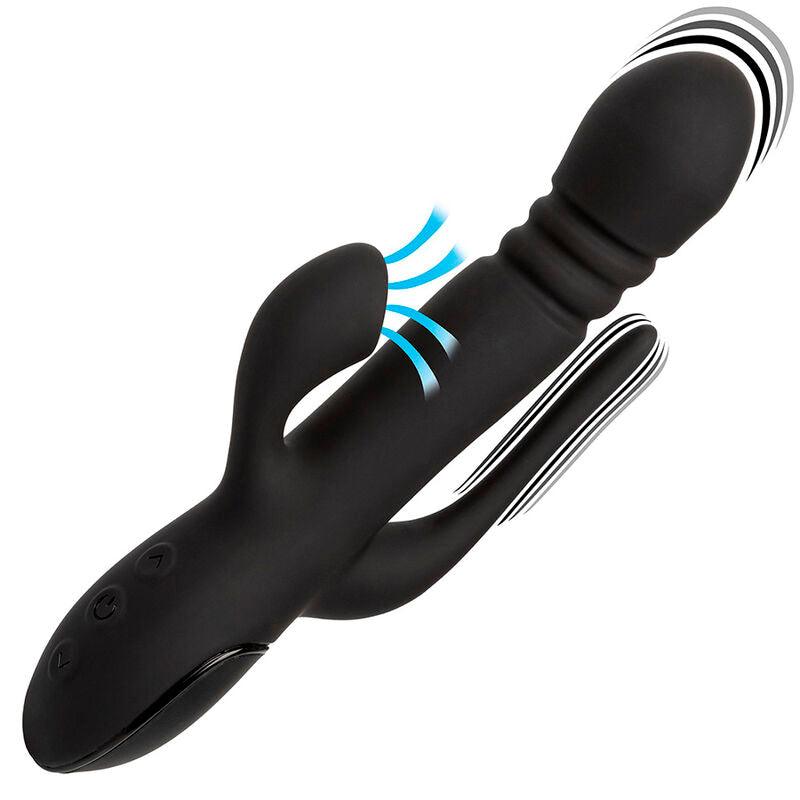 CALEXOTICS - VIBRADOR TRIPLE EUPHORIA NEGRO - Optelum