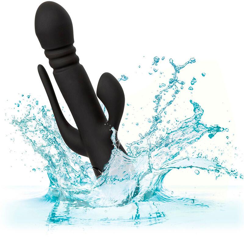 CALEXOTICS - VIBRADOR TRIPLE EUPHORIA NEGRO - Optelum