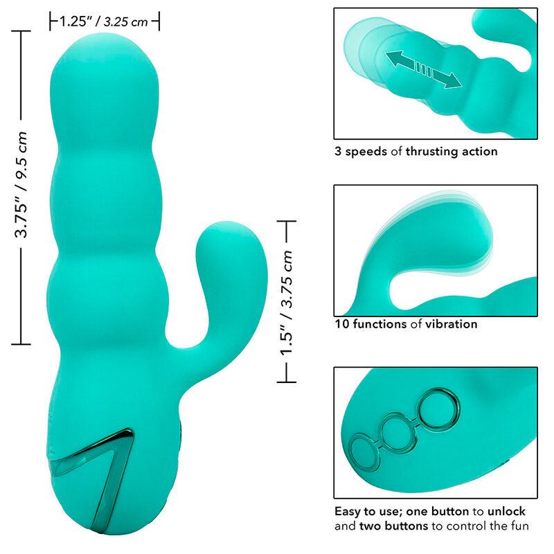 CALEXOTICS - DEL MAR DIVA VIBRADOR RABBIT VERDE AGUA BY CALIFORNIA DREAMING - Optelum
