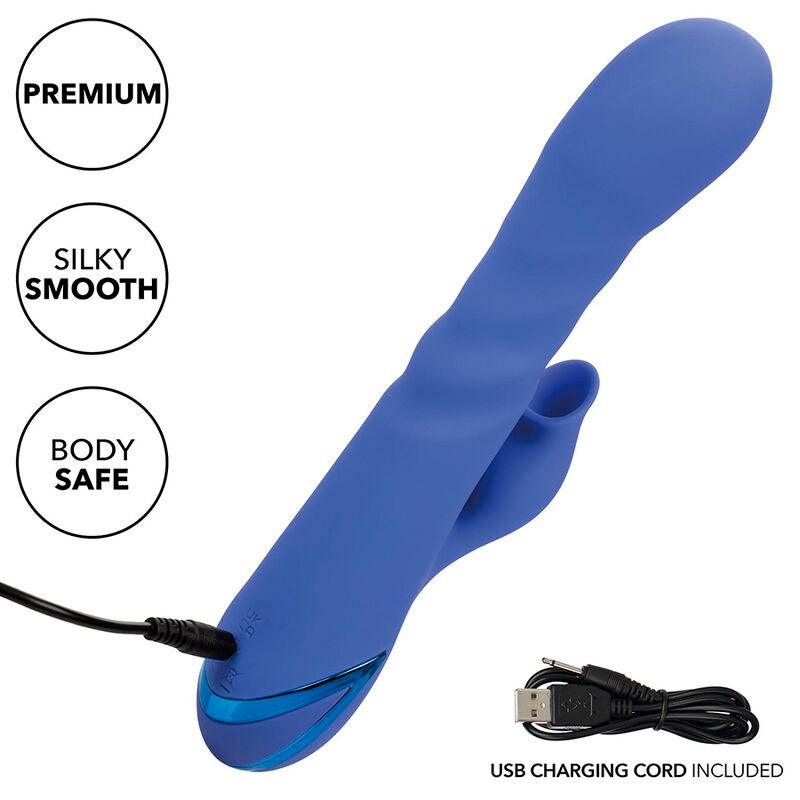 CALEXOTICS - L.A LOVE VIBRADOR & SUCCIONADOR AZUL BY CALIFORNIA DREAMING - Optelum