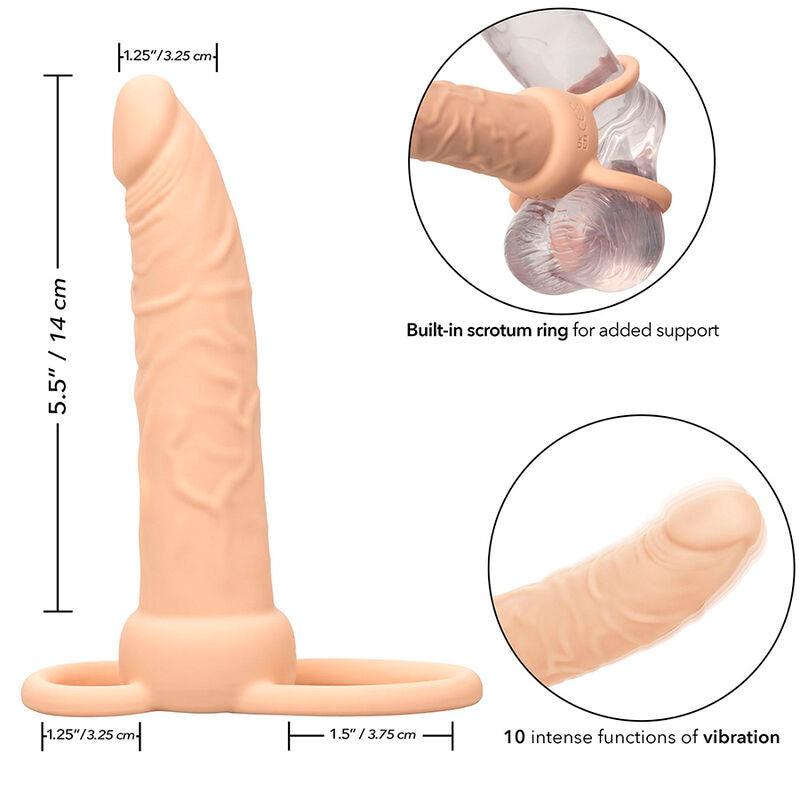 CALEXOTICS - PERFORMANCE MAXX DOBLE PENETRADOR RECARGABLE PIEL CLARO - Optelum