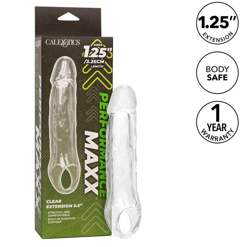 CALEXOTICS - PERFORMANCE MAXX EXTENSIÓN CLARA 5,5 TRANSPARENTE - Optelum