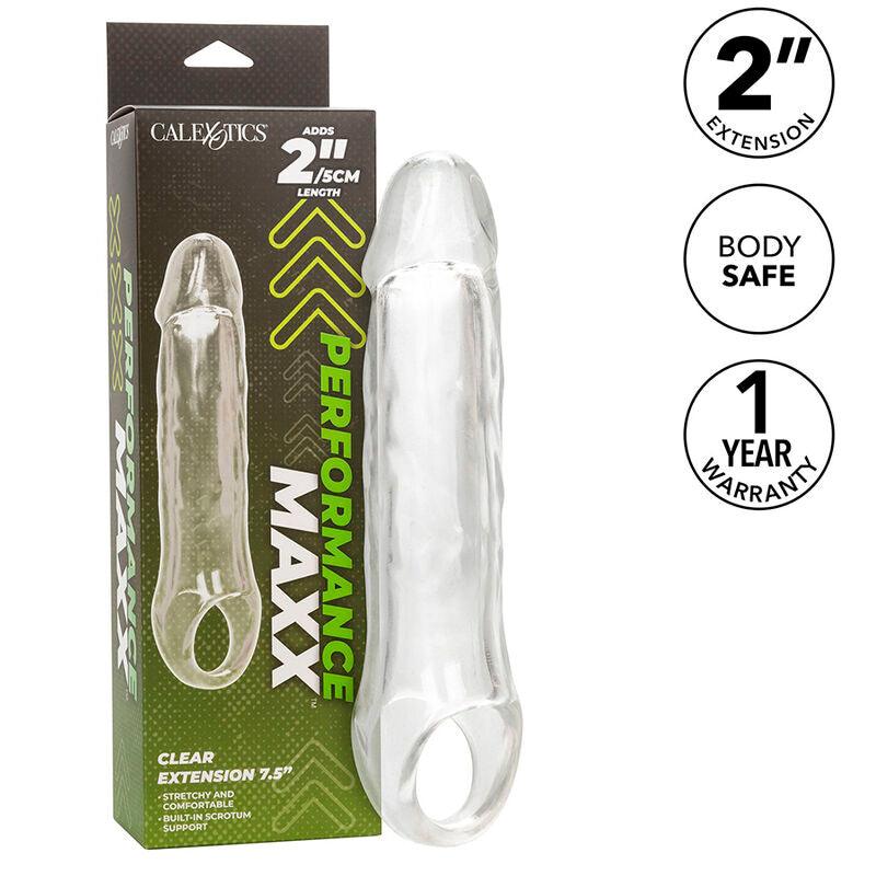 CALEXOTICS - PERFORMANCE MAXX EXTENSIÓN CLARA 7,5 TRANSPARENTE - Optelum