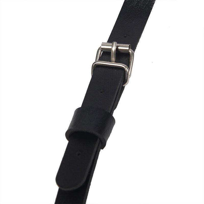 SUBBLIME - ARNÉS DE CUERPO CORREAS AJUSTABLE CUERO NEGRO TALLA ÚNICA - Optelum