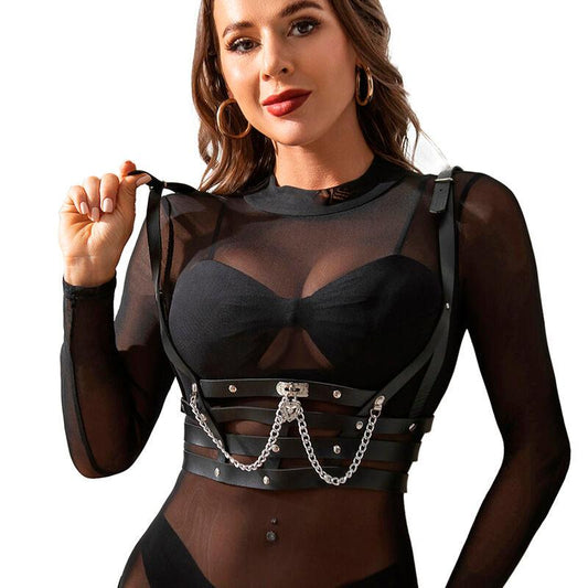 SUBBLIME - ARNÉS FORMA CORSET DETALLE CADENAS TALLA ÚNICA - Optelum