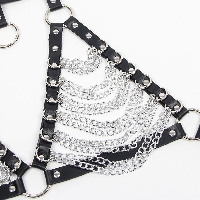 SUBBLIME - ARNÉS SUJETADOR Y COLLAR CON CADENAS TALLA ÚNICA - Optelum