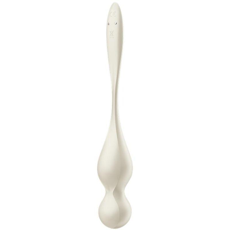 SATISFYER - LOVE BIRDS BOLAS KEGEL VIBRADORAS BLANCO - Optelum