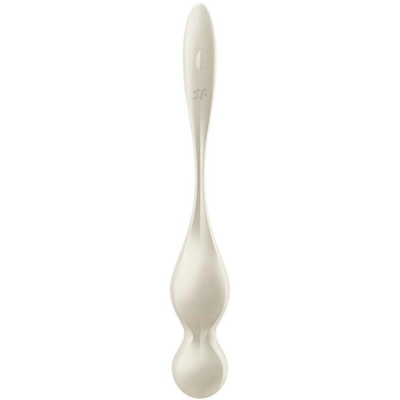 SATISFYER - LOVE BIRDS BOLAS KEGEL VIBRADORAS BLANCO - Optelum
