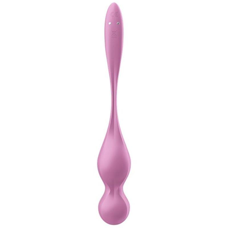 SATISFYER - LOVE BIRDS BOLAS KEGEL VIBRADORAS ROSA - Optelum