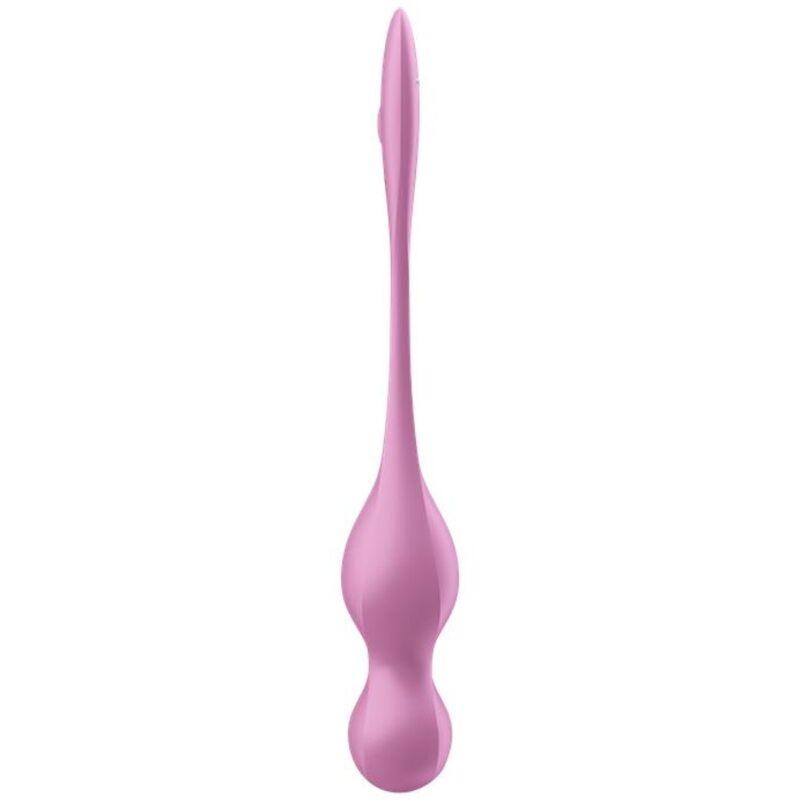 SATISFYER - LOVE BIRDS BOLAS KEGEL VIBRADORAS ROSA - Optelum