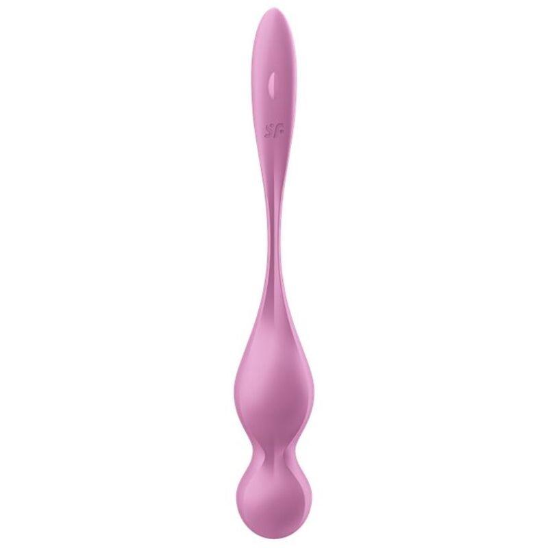 SATISFYER - LOVE BIRDS BOLAS KEGEL VIBRADORAS ROSA - Optelum