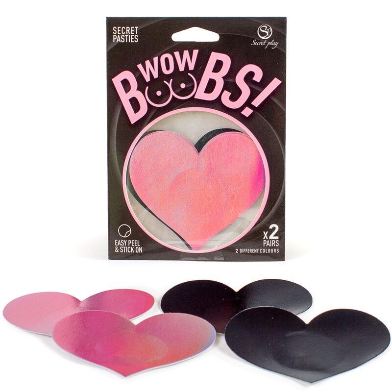 SECRET PLAY - WOW BOOBS! CUBRE PEZONES CORAZÓN - Optelum