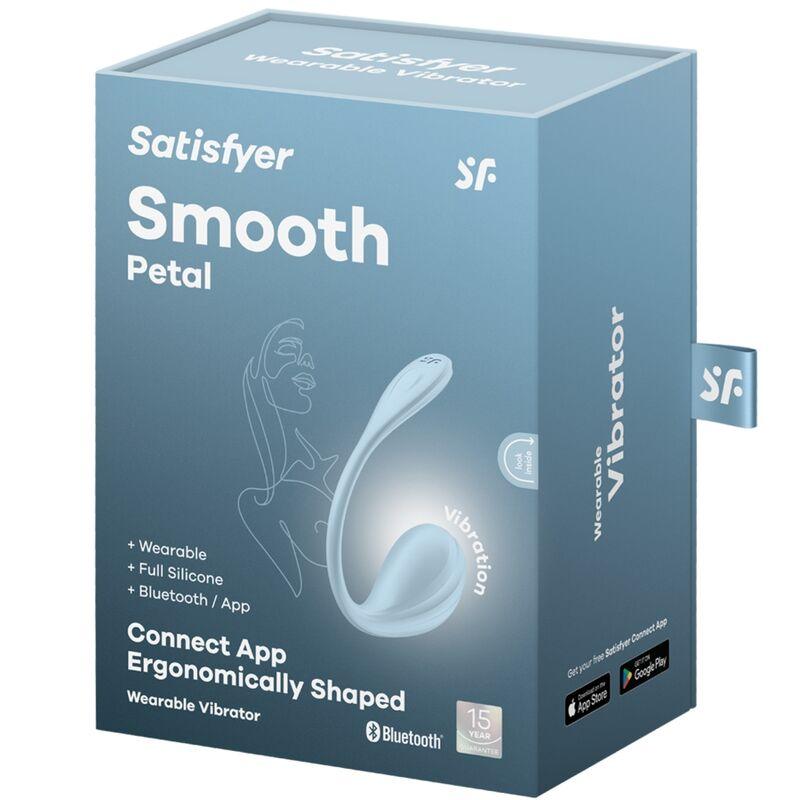 SATISFYER - SMOOTH PETAL ESTIMULADOR PUNTO G CELESTE APP GRATUITA - Optelum