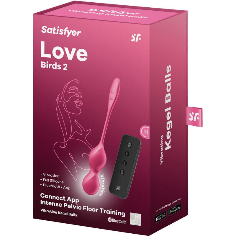 SATISFYER - LOVE BIRDS 2 BOLAS KEGEL VIBRADORAS + APP GRATUITA - Optelum