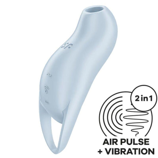 SATISFYER - POCKET PRO 1 ESTIMULADOR CLÍTORIS AZUL CLARO - Optelum