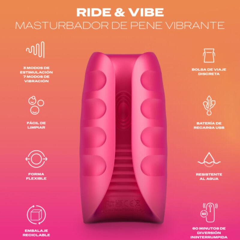 DUREX - TOY MASTURBADOR VIBRADOR RIDE & VIBE - Optelum