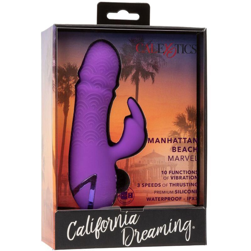 CALEXOTICS - MANHATTAN BEACH MARVEL VIBRADOR RABBIT MORADO BY CALIFORNIA DREAMING - Optelum