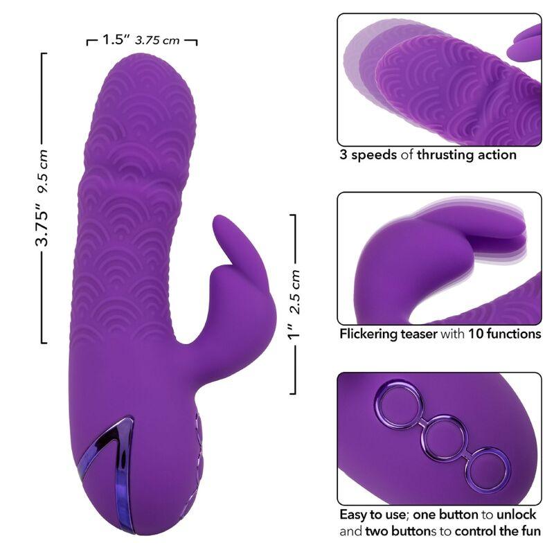CALEXOTICS - MANHATTAN BEACH MARVEL VIBRADOR RABBIT MORADO BY CALIFORNIA DREAMING - Optelum