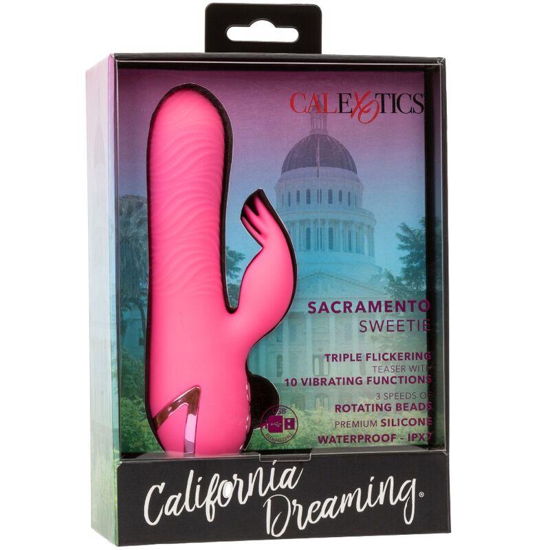 CALEXOTICS - SACRAMENTO SWEETIE VIBRADOR RABBIT ROSA BY CALIFORNIA DREAMING - Optelum