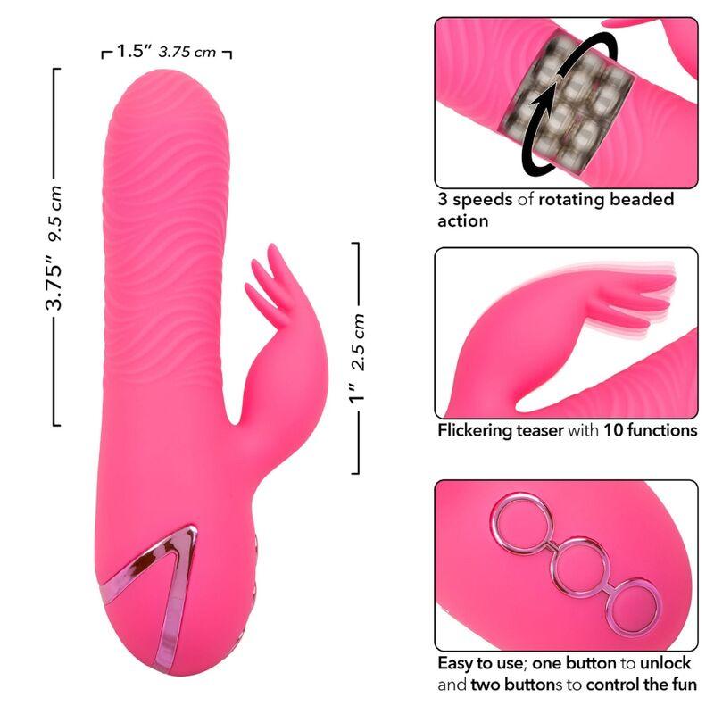 CALEXOTICS - SACRAMENTO SWEETIE VIBRADOR RABBIT ROSA BY CALIFORNIA DREAMING - Optelum