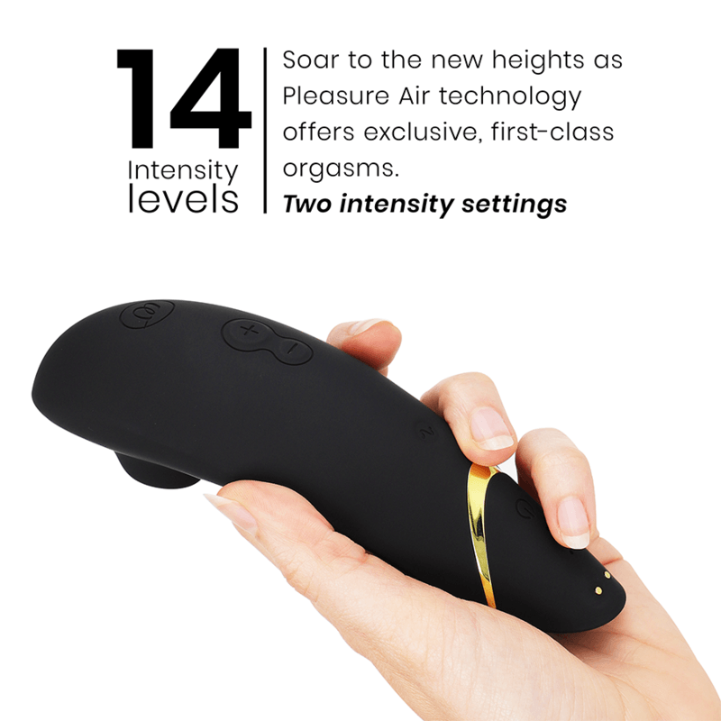 WOMANIZER - PREMIUM 2 ESTIMULADOR DE CLÍTORIS NEGRO - Optelum