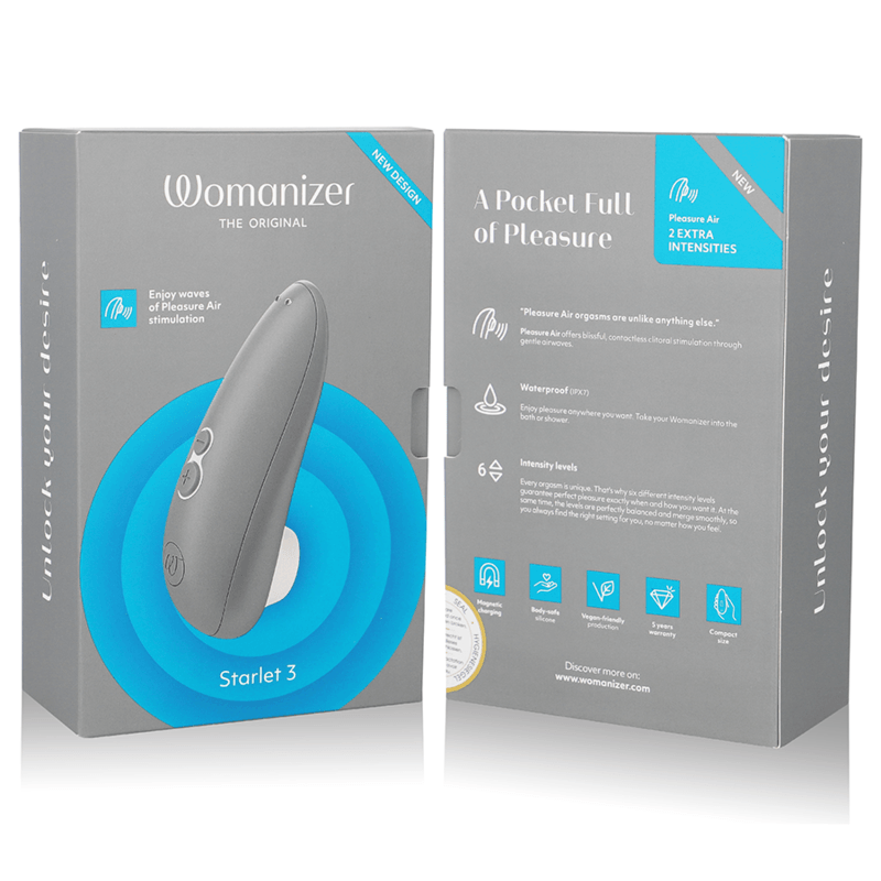 WOMANIZER - STARLET 3 ESTIMULADOR CLÍTORIS GRIS - Optelum
