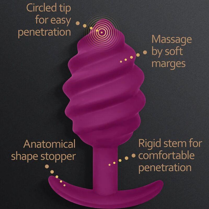 G-VIBE - GPLUG TWIST 2 PLUG ANAL MORADO - Optelum