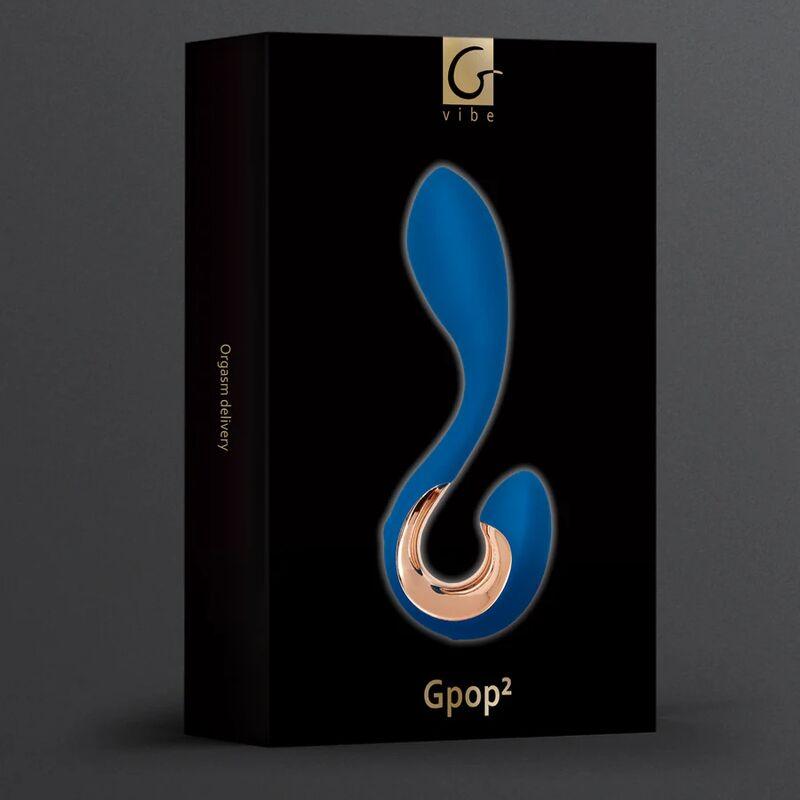 G-VIBE - GPOP 2 VIBRADOR PUNTO G Y P AZUL INDIGO - Optelum
