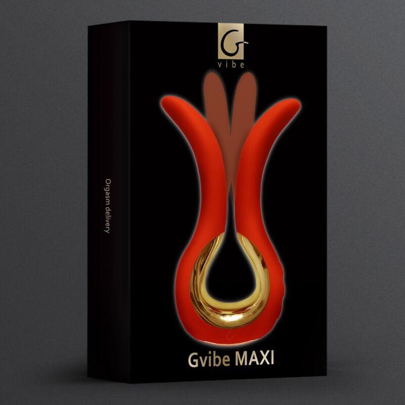 G-VIBE - GVIBE MAXI VIBRADOR CON DOS PUNTAS FLEXIBLES CORAL - Optelum