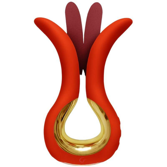 G-VIBE - GVIBE MAXI VIBRADOR CON DOS PUNTAS FLEXIBLES CORAL - Optelum