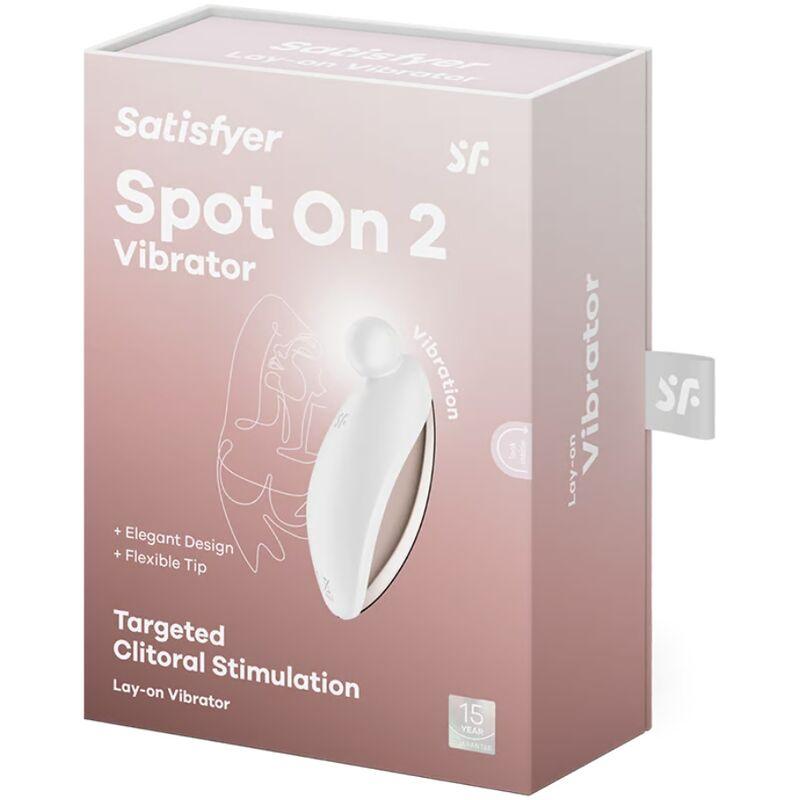 SATISFYER - SPOT ON 2 VIBRADOR LAY-ON BLANCO - Optelum