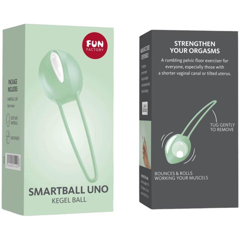 FUN FACTORY - SMARTBALL UNO BOLA PELVICA BLANCO / VERDE PISTACHO - Optelum