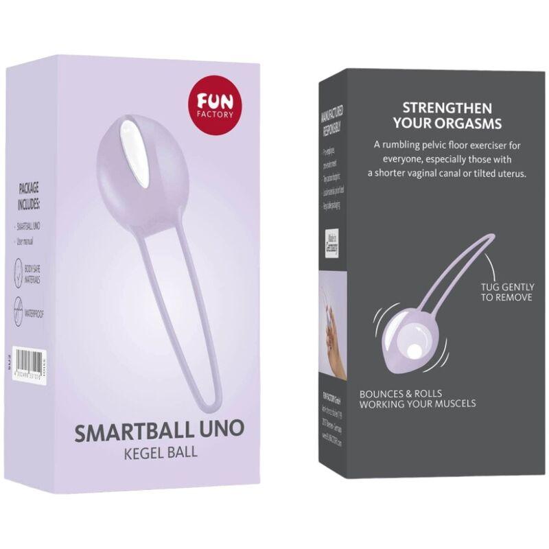 FUN FACTORY - SMARTBALL UNO BOLA PÉLVICA BLANCO / LILA PASTEL - Optelum