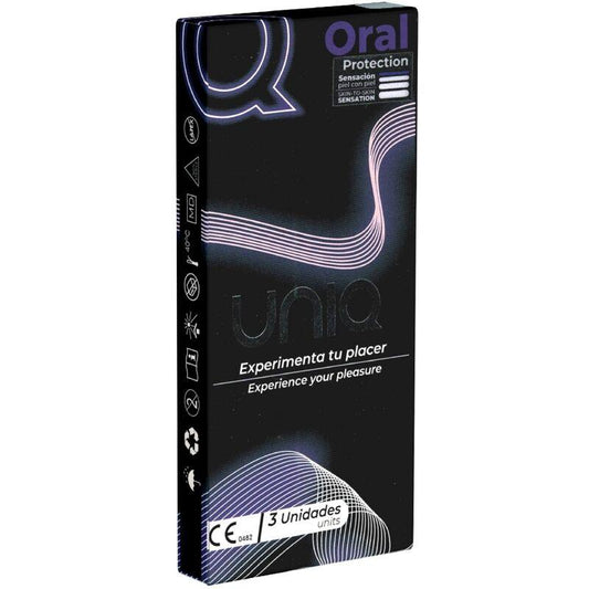 UNIQ - ORAL MASK PRESERVATIVOS SIN LATEX 3 UNIDADES - Optelum