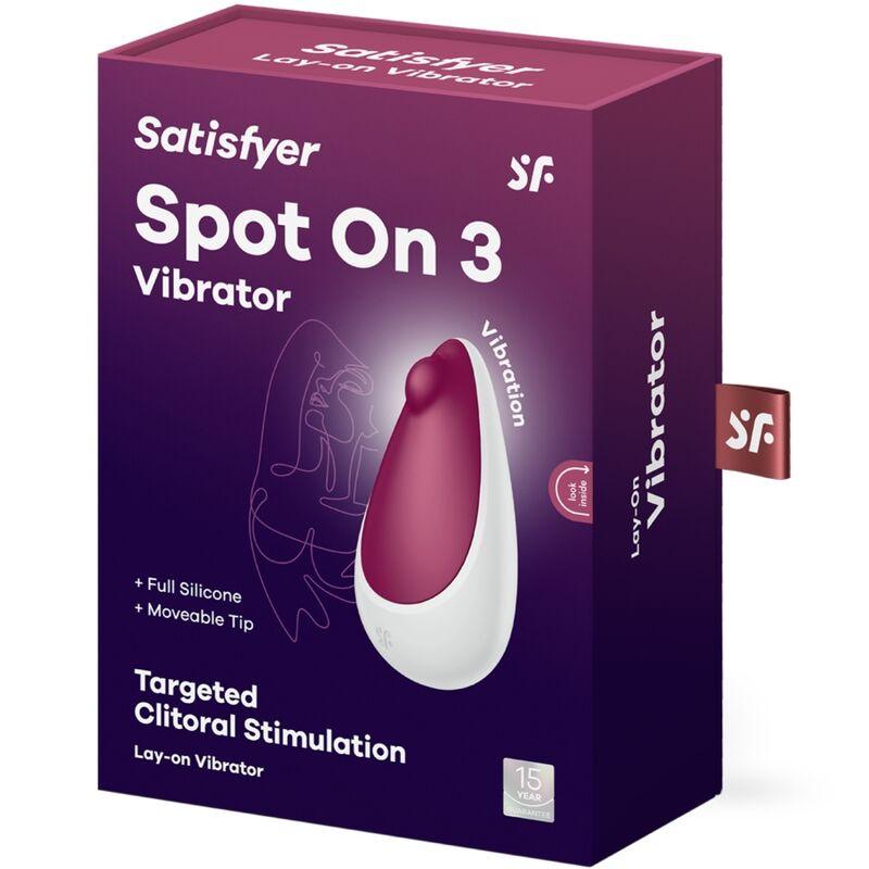 SATISFYER - SPOT ON 3 ESTIMULADOR DE CLÍTORIS ROJO - Optelum