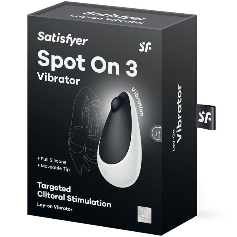 SATISFYER - SPOT ON 3 ESTIMULADOR DE CLÍTORIS NEGRO - Optelum