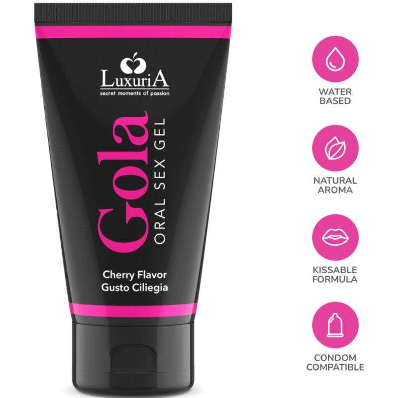 INTIMATELINE LUXURIA - GOLA GEL ORAL CEREZA 50 ML - Optelum