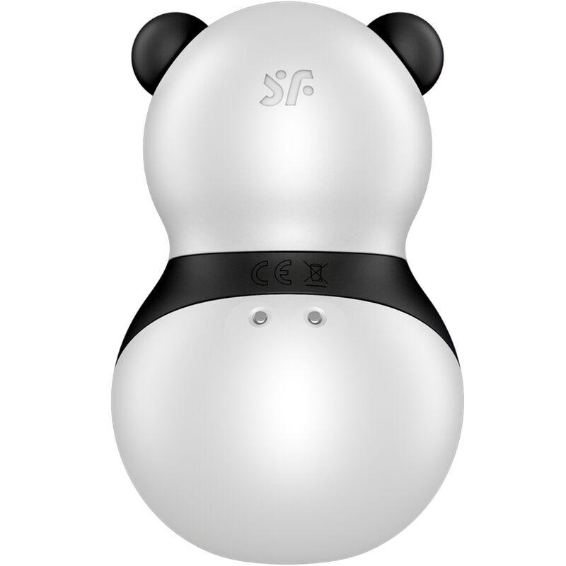 SATISFYER - POCKET PANDA ESTIMULADOR & VIBRADOR BLANCO Y NEGRO - Optelum