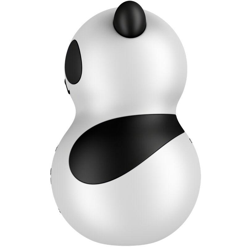 SATISFYER - POCKET PANDA ESTIMULADOR & VIBRADOR BLANCO Y NEGRO - Optelum