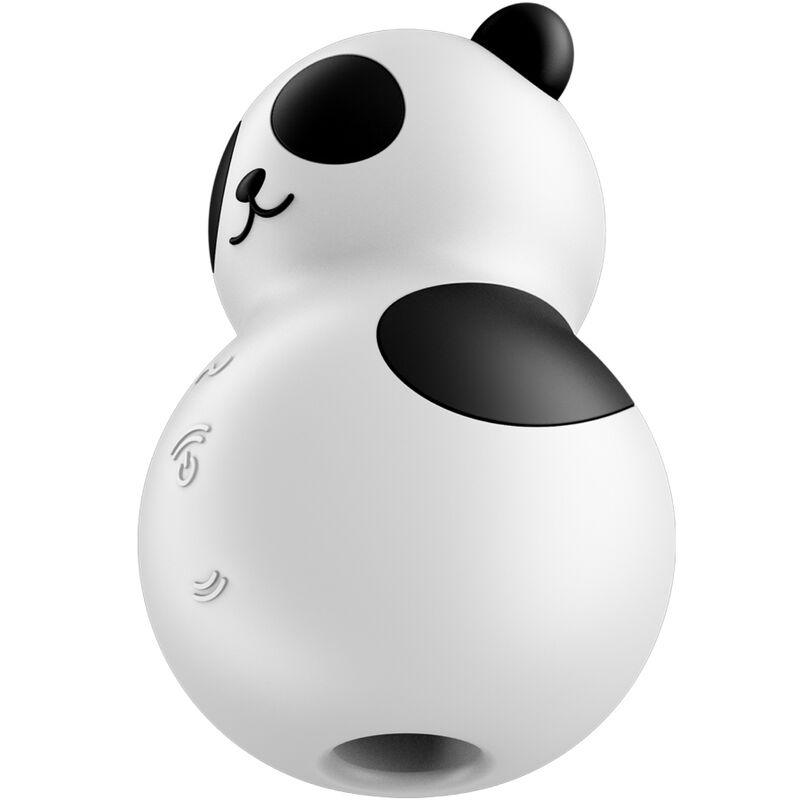 SATISFYER - POCKET PANDA ESTIMULADOR & VIBRADOR BLANCO Y NEGRO - Optelum