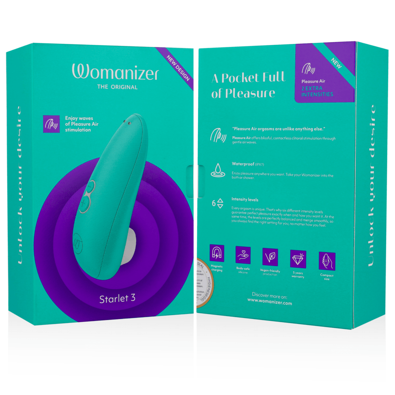 WOMANIZER - STARLET 3 ESTIMULADOR CLÍTORIS TURQUESA - Optelum